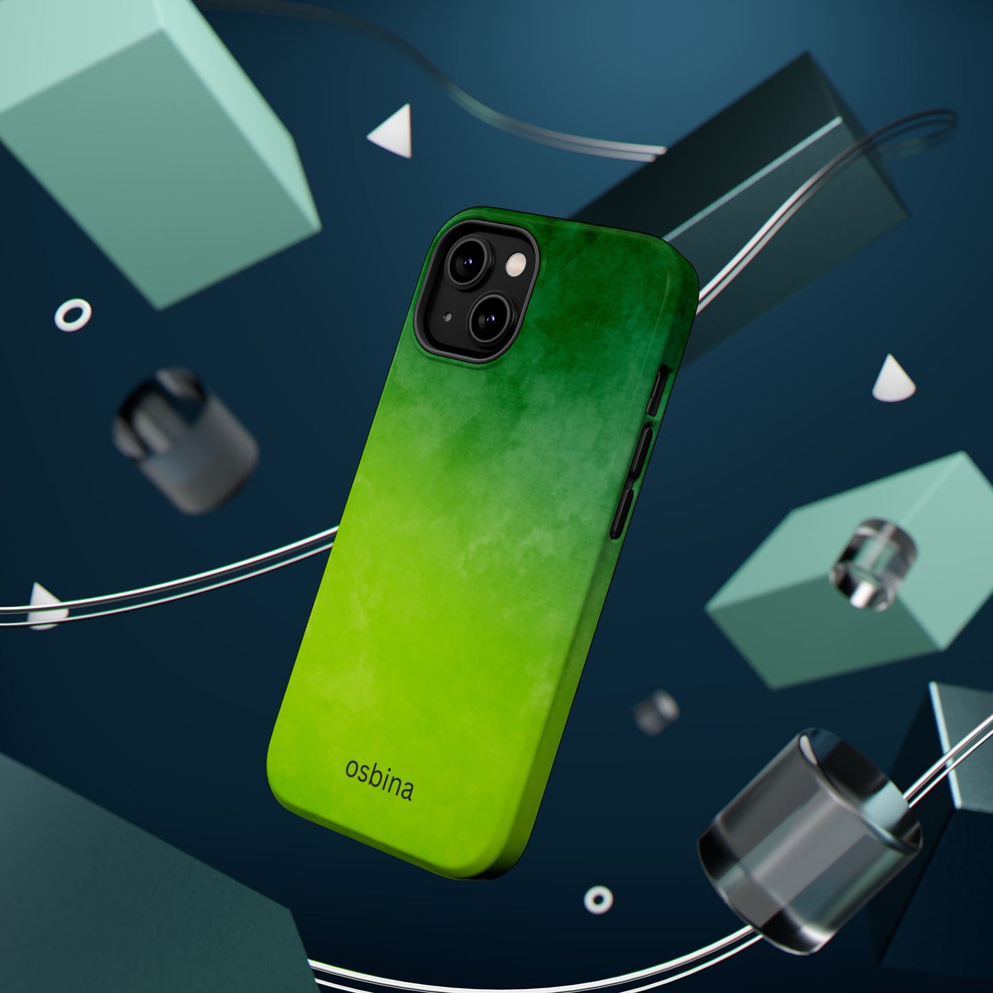 osbina | MagSafe compatible for iPhone | The Verde Glow Phone Case | Color Edit Collection