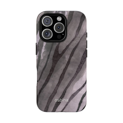 osbina | Stripes on Point — The Muted Gray + Black Tiger Case | The Season Collective