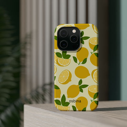 osbina | MagSafe compatible for iPhone | Limoncello Lemon Phone Case | Modern Muse Collection