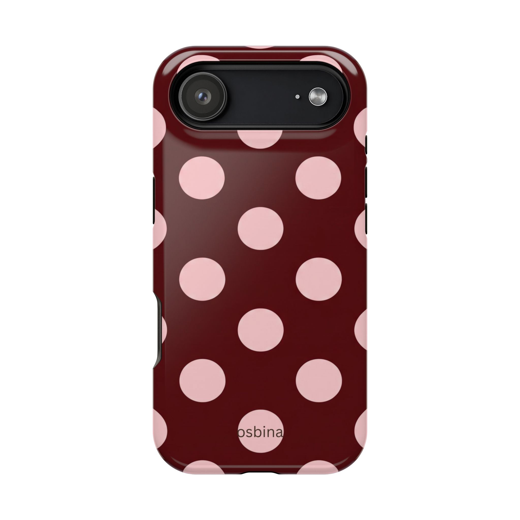 osbina | Oxblood Dot Designer Case
