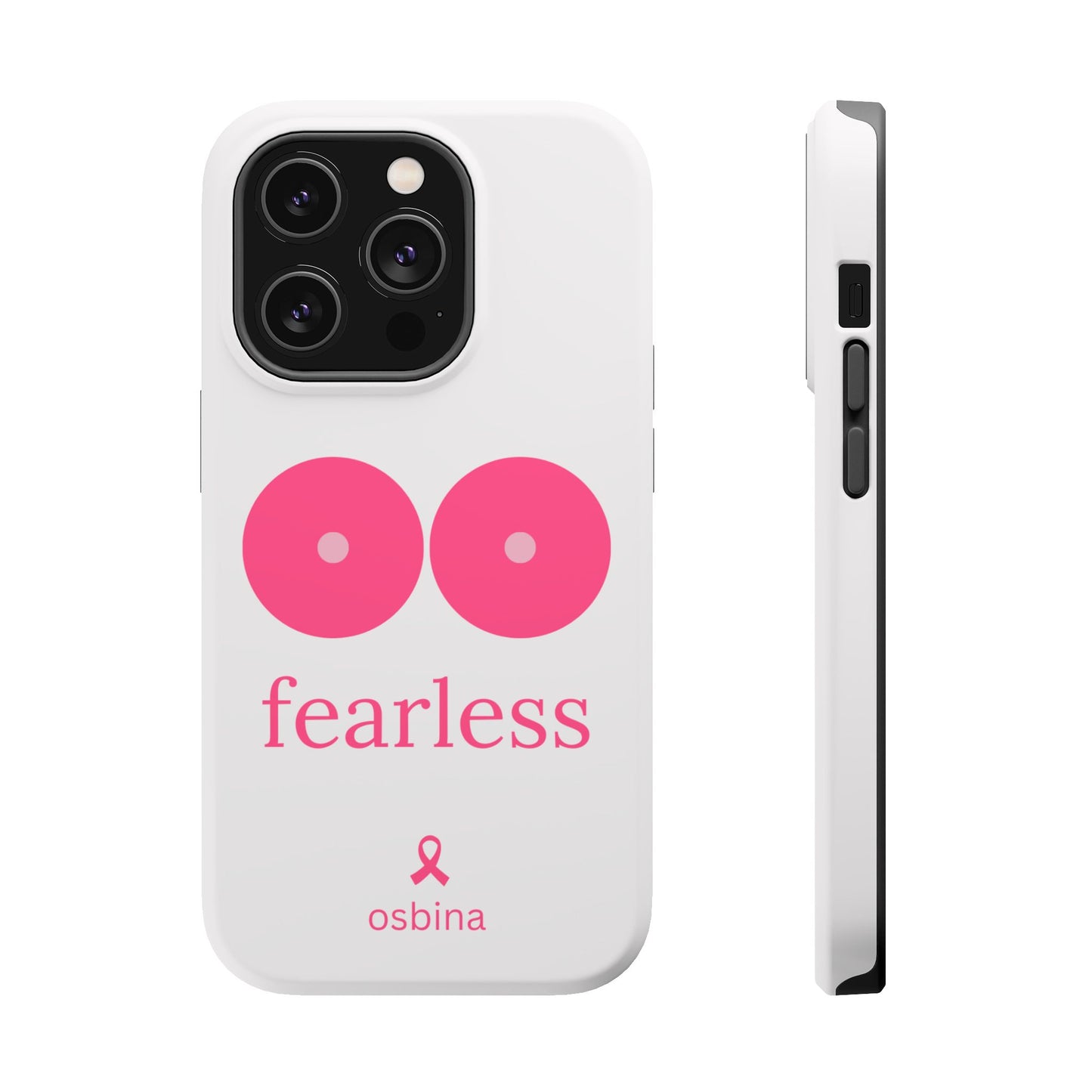 osbina |  MagSafe compatible for iPhone | Limited Edition The Fearless Tatas Case in Light Pink + Soft Pink + Hot Pink | The Pink October Collection | Inspired By