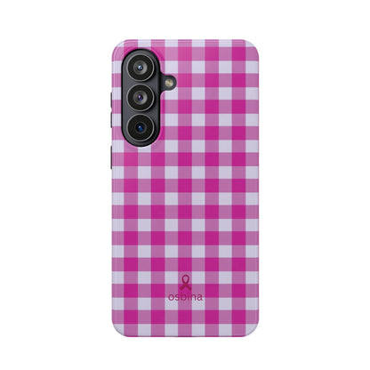 YAYOU The Pink Gingham Designer Case | osbina