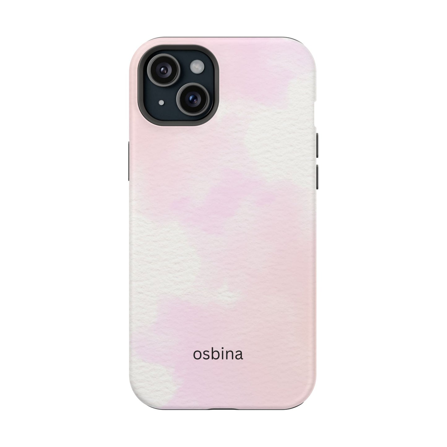 osbina | MagSafe compatible for iPhone | Pink Cotton Cloud Phone Case | Modern Muse Collection