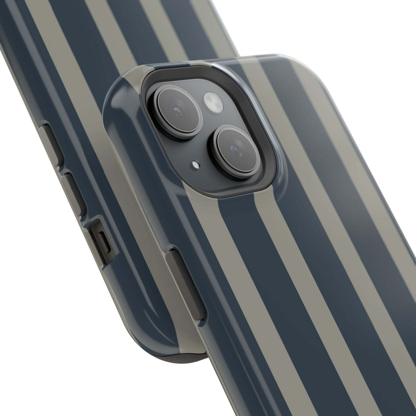 osbina | MagSafe compatible for iPhone | Grayhaven Navy & Gray Sophisticated Phone Case | Modern Muse Collection