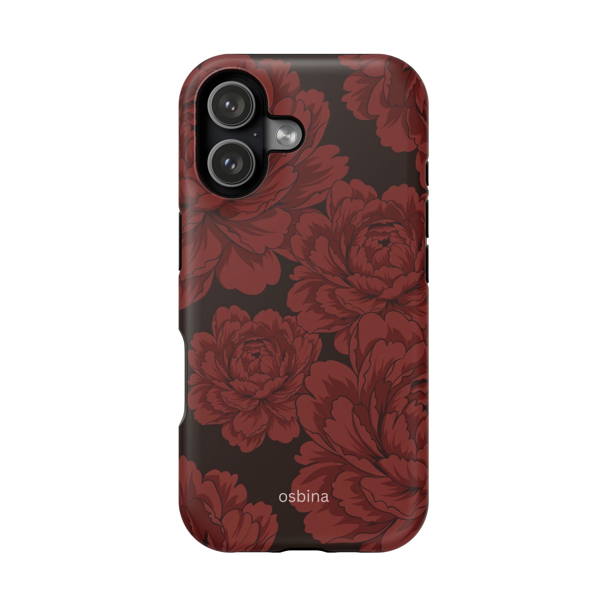 osbina | Oxblood Peony Designer Case