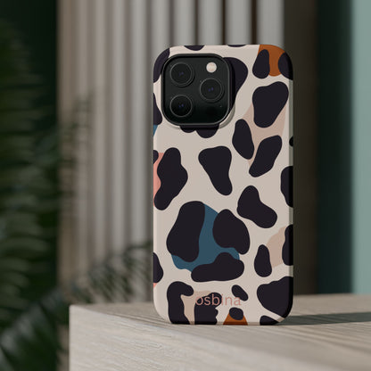 osbina | MagSafe compatible for iPhone | Leopard Luxe Color Pop Leopard Print Phone Case | Modern Muse Collection