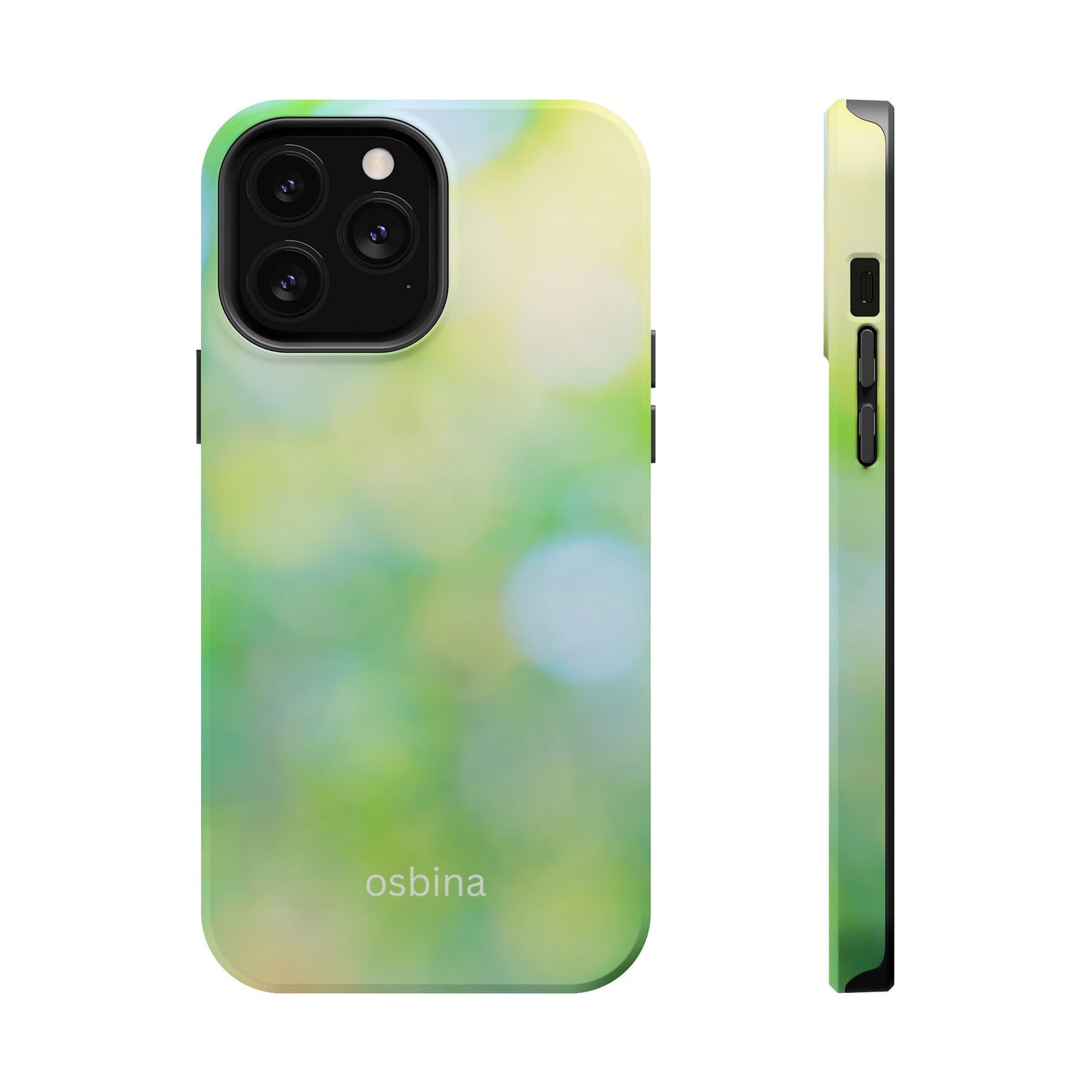 osbina | MagSafe compatible for iPhone | The Veridian Orbs Phone Case | Color Edit Collection