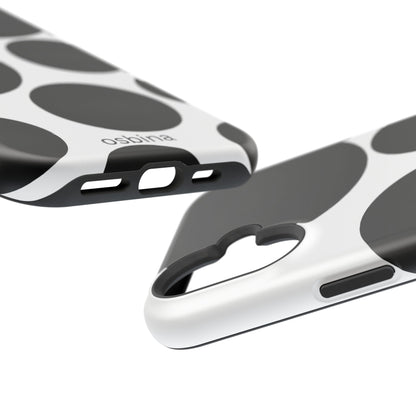 osbina | MagSafe compatible for iPhone | The Noir Bubbles Phone Case | Modern Muse Collection