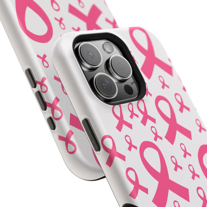 osbina |  MagSafe compatible for iPhone | Limited Edition Strength in Ribbons Case in Light Pink + Soft Pink + Hot Pink | The Pink October Collection | Inspired By