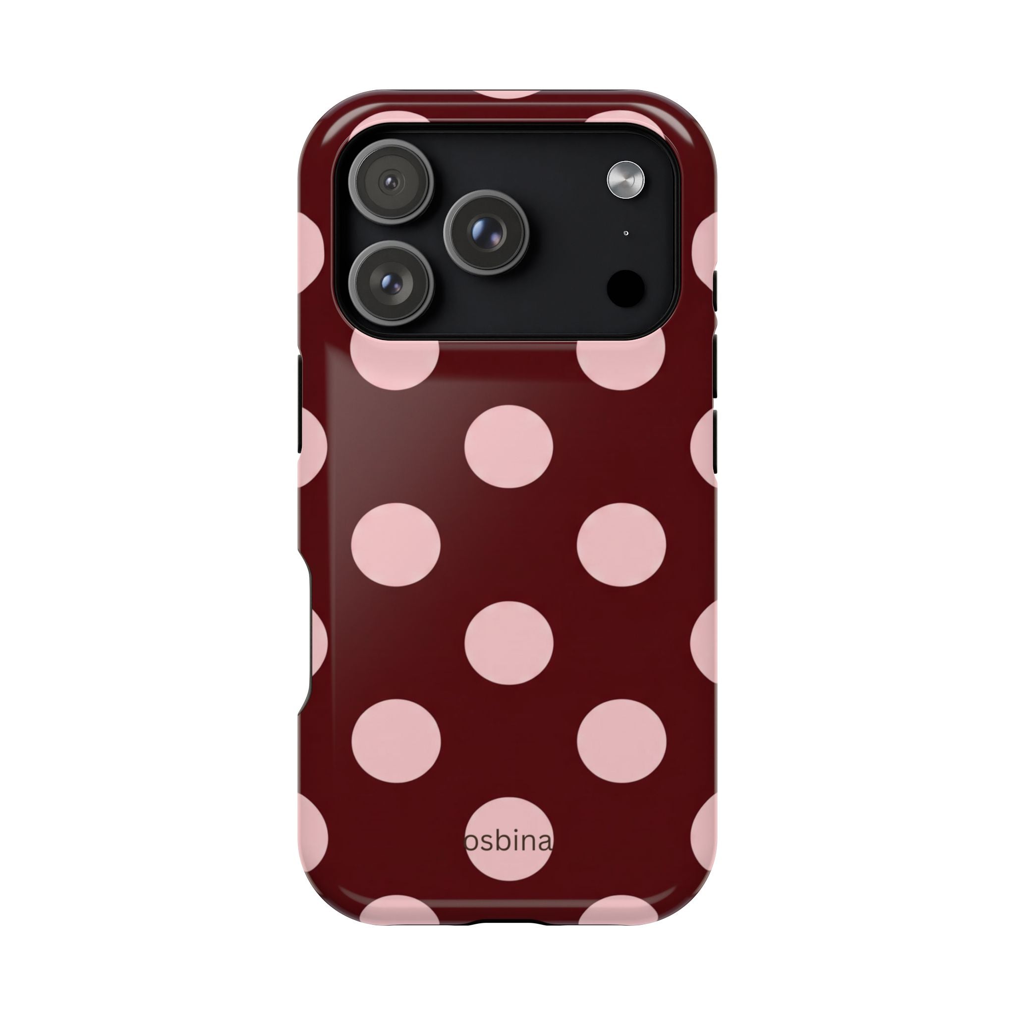 osbina | Oxblood Dot Designer Case