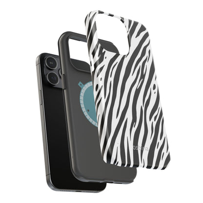 osbina | MagSafe Compatible for iPhone | The Bengal Bold Stripe Case in White + Black | The Season Collective