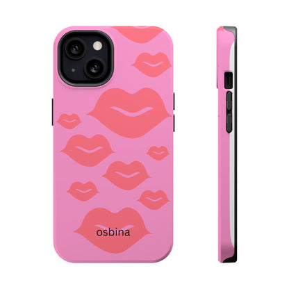 osbina | MagSafe compatible for iPhone | Besos Hot Lips Phone Case | Modern Muse Collection