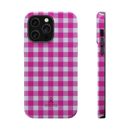 YAYOU The Pink Gingham Designer Case | osbina