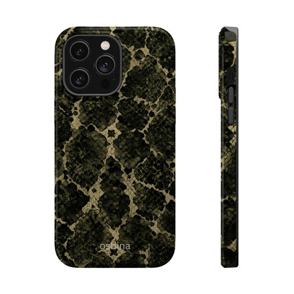 osbina | MagSafe for iPhone | The Olive Snakeskin Designer Case