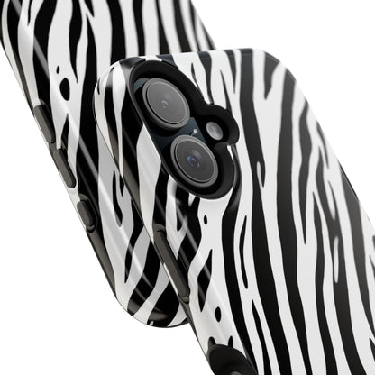 osbina | MagSafe Compatible for iPhone | The Bengal Bold Stripe Case in White + Black | The Season Collective