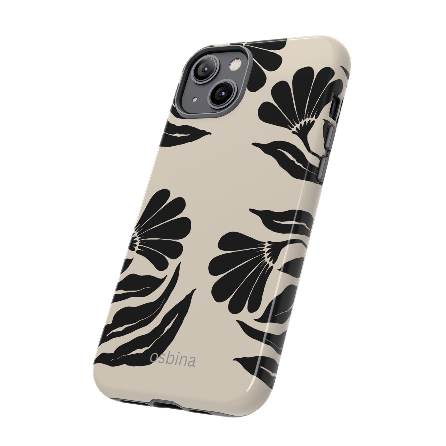 osbina | Obsidian Bloom Flower Phone Case | Modern Muse Collection
