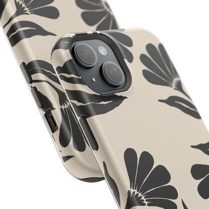 osbina | MagSafe compatible for iPhone | Obsidian Bloom Flower Phone Case | Modern Muse Collection