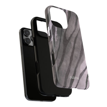 osbina | Stripes on Point — The Muted Gray + Black Tiger Case | The Season Collective