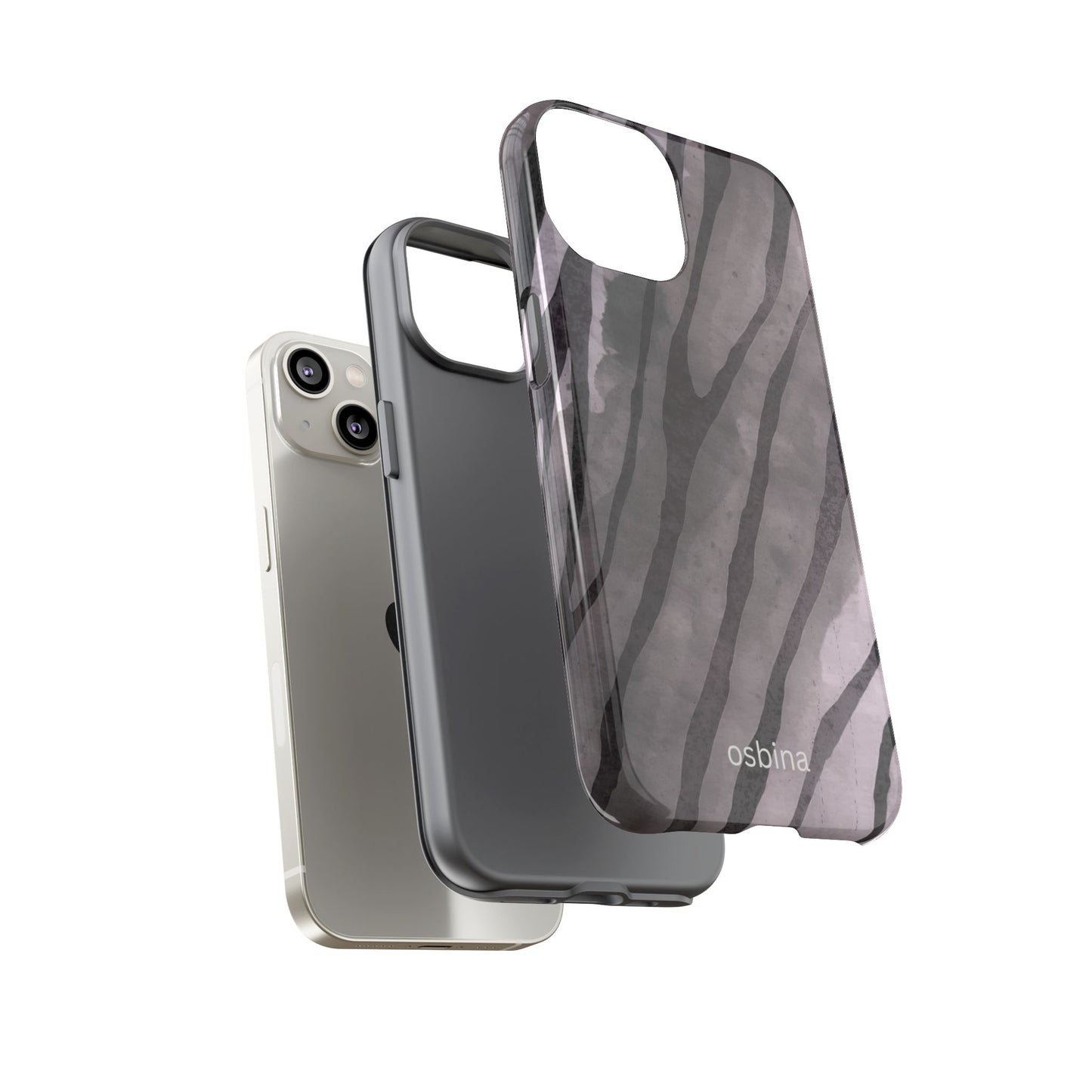osbina | Stripes on Point — The Muted Gray + Black Tiger Case | The Season Collective
