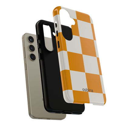 osbina | Check You Out — The Orange + White Check Case | The Season Collective