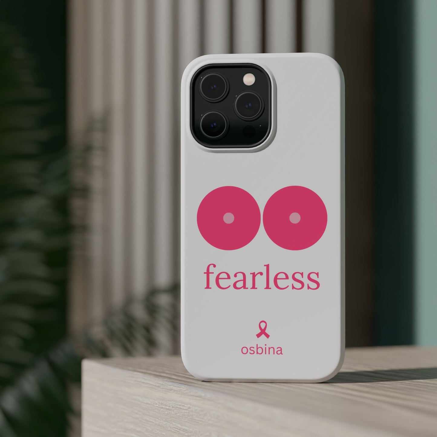 osbina |  MagSafe compatible for iPhone | Limited Edition The Fearless Tatas Case in Light Pink + Soft Pink + Hot Pink | The Pink October Collection | Inspired By