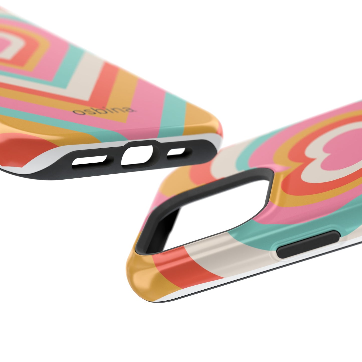 osbina | MagSafe compatible for iPhone | Heart Nouveau Phone Case | Modern Muse Collection