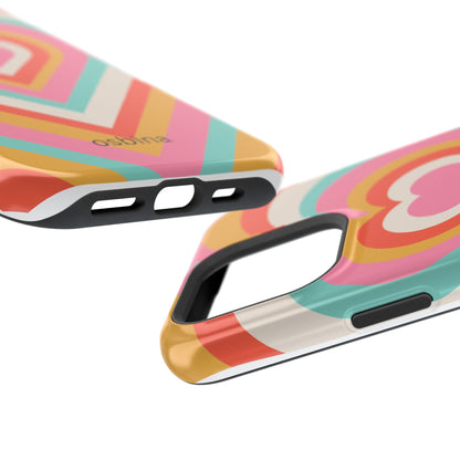 osbina | MagSafe compatible for iPhone | Heart Nouveau Phone Case | Modern Muse Collection