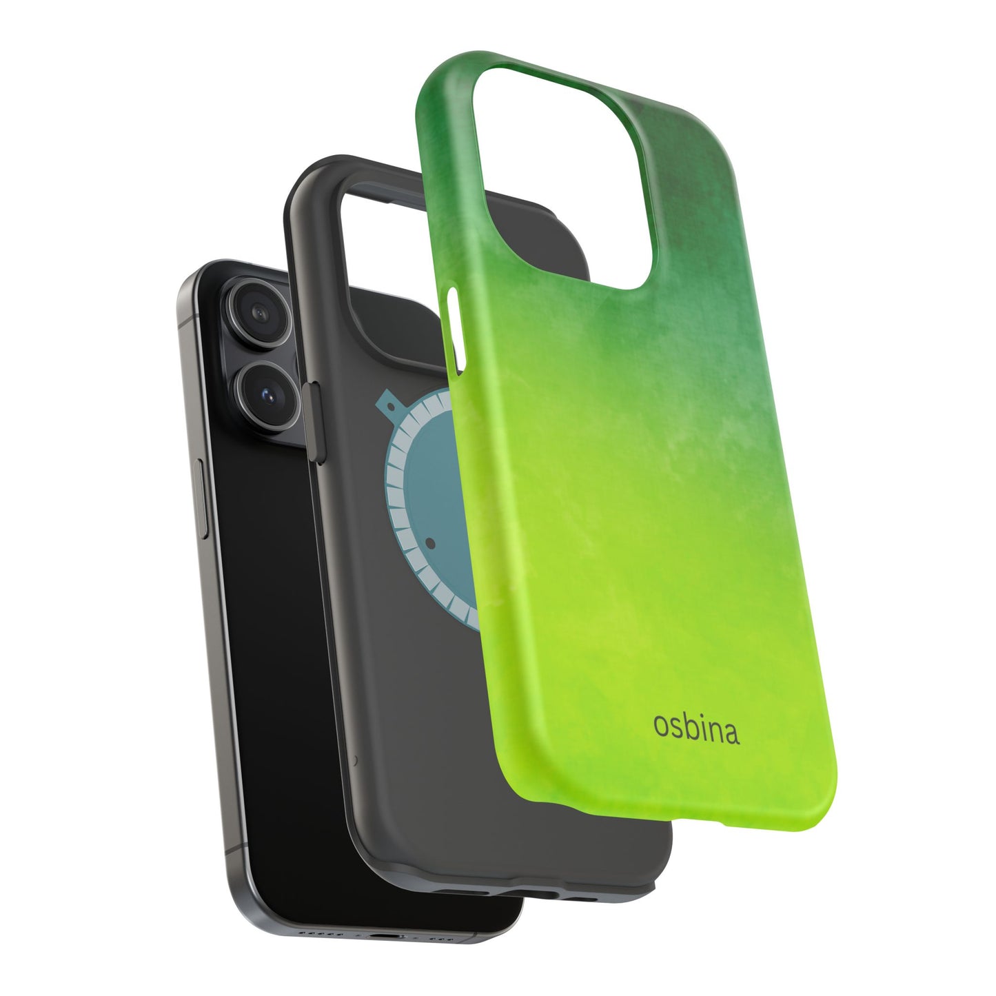 osbina | MagSafe compatible for iPhone | The Verde Glow Phone Case | Color Edit Collection
