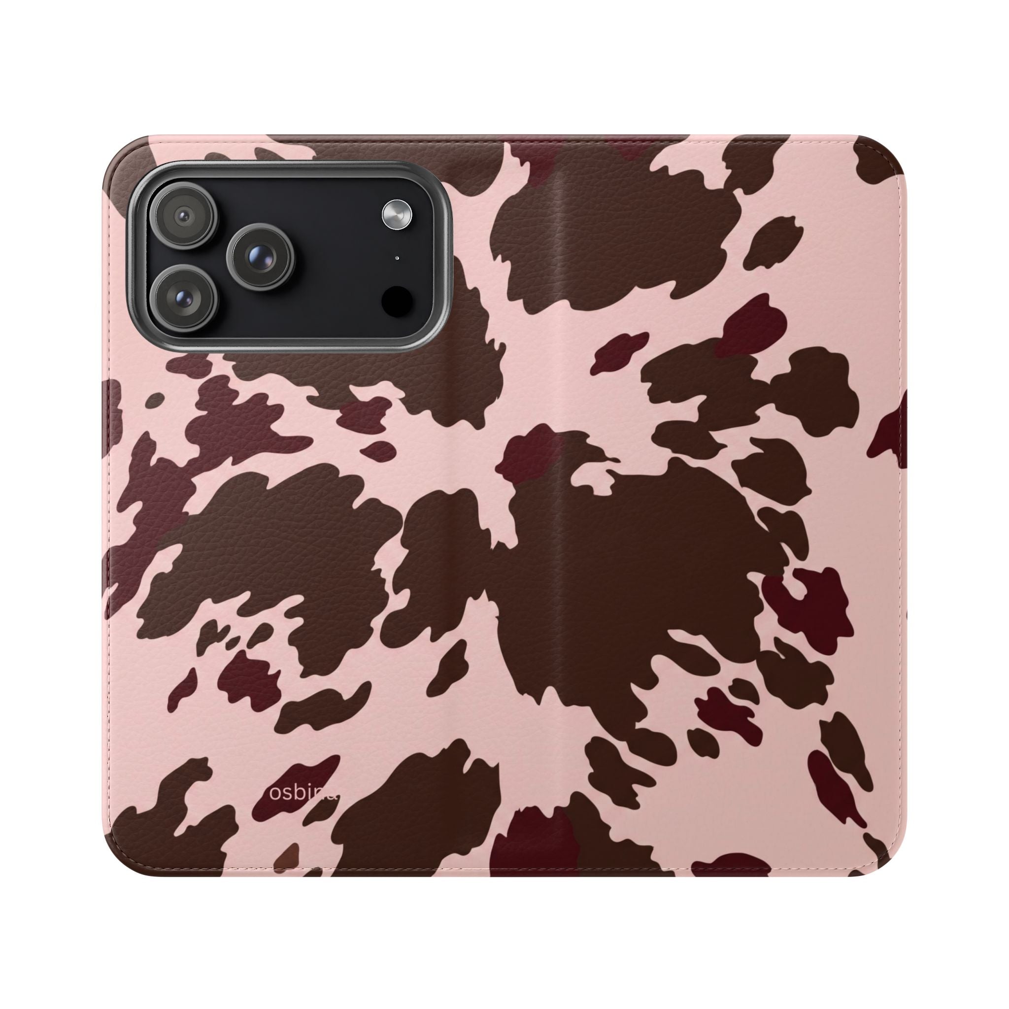 osbina | Wallet Flip Case for iPhone & Samsung | Chocolate Cowhide
