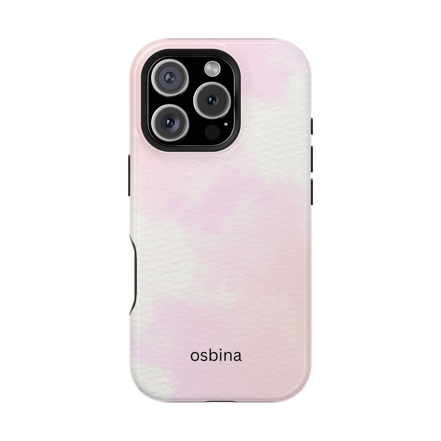 osbina | MagSafe compatible for iPhone | Pink Cotton Cloud Phone Case | Modern Muse Collection