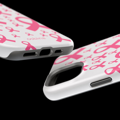 osbina |  MagSafe compatible for iPhone | Limited Edition Strength in Ribbons Case in Light Pink + Soft Pink + Hot Pink | The Pink October Collection | Inspired By