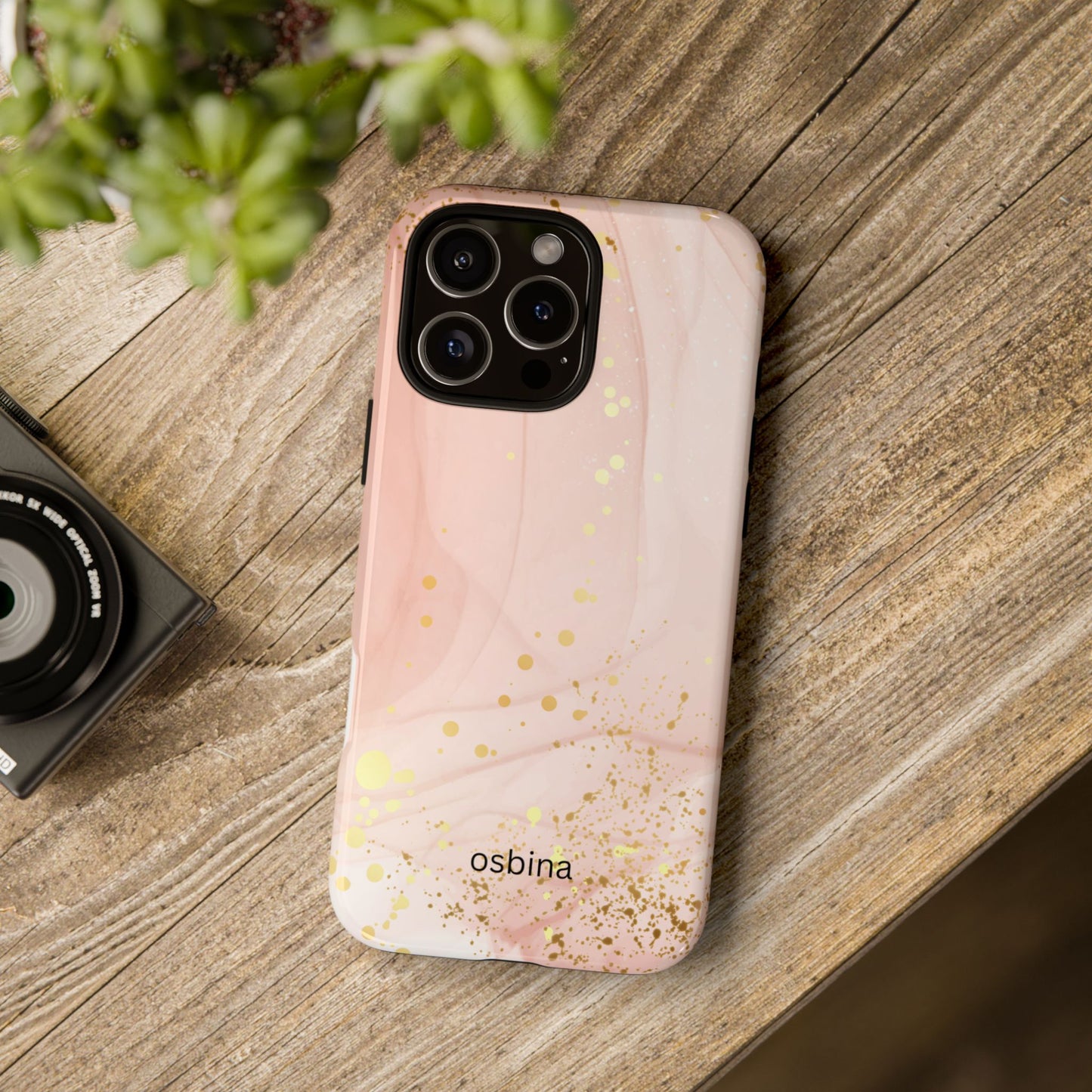 osbina | Pink Chic Stardust Cloud Phone Case | Modern Muse Collection
