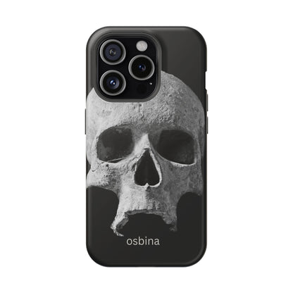 osbina | MagSafe compatible for iPhone | White Skull Phone Case | Season Collective Collection