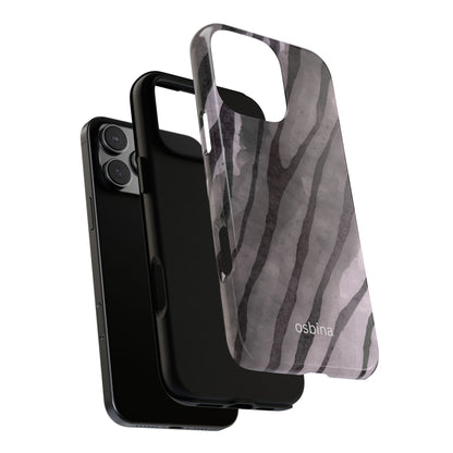 osbina | Stripes on Point — The Muted Gray + Black Tiger Case | The Season Collective