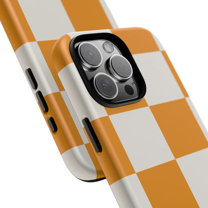 osbina | Check You Out — The Orange + White Check Case | The Season Collective