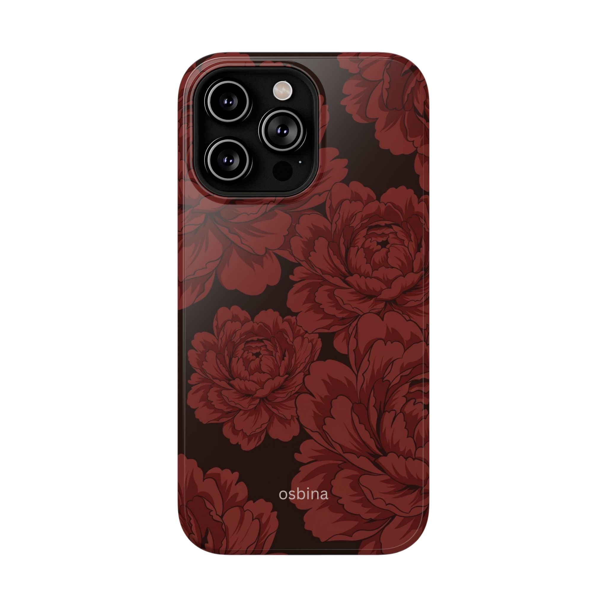 osbina | Oxblood Peony Designer Case