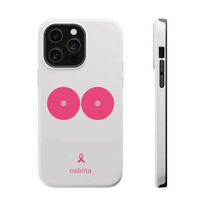 osbina |  MagSafe compatible for iPhone | Limited Edition The Check Your Tatas Case in Light Pink + Soft Pink + Hot Pink | The Pink October Collection | Inspired By