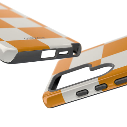 osbina | Check You Out — The Orange + White Check Case | The Season Collective