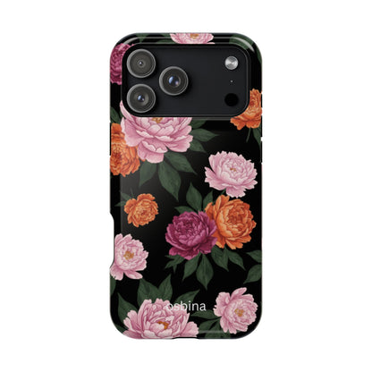 osbina | MagSafe for iPhone | The Peony Noir Designer Case