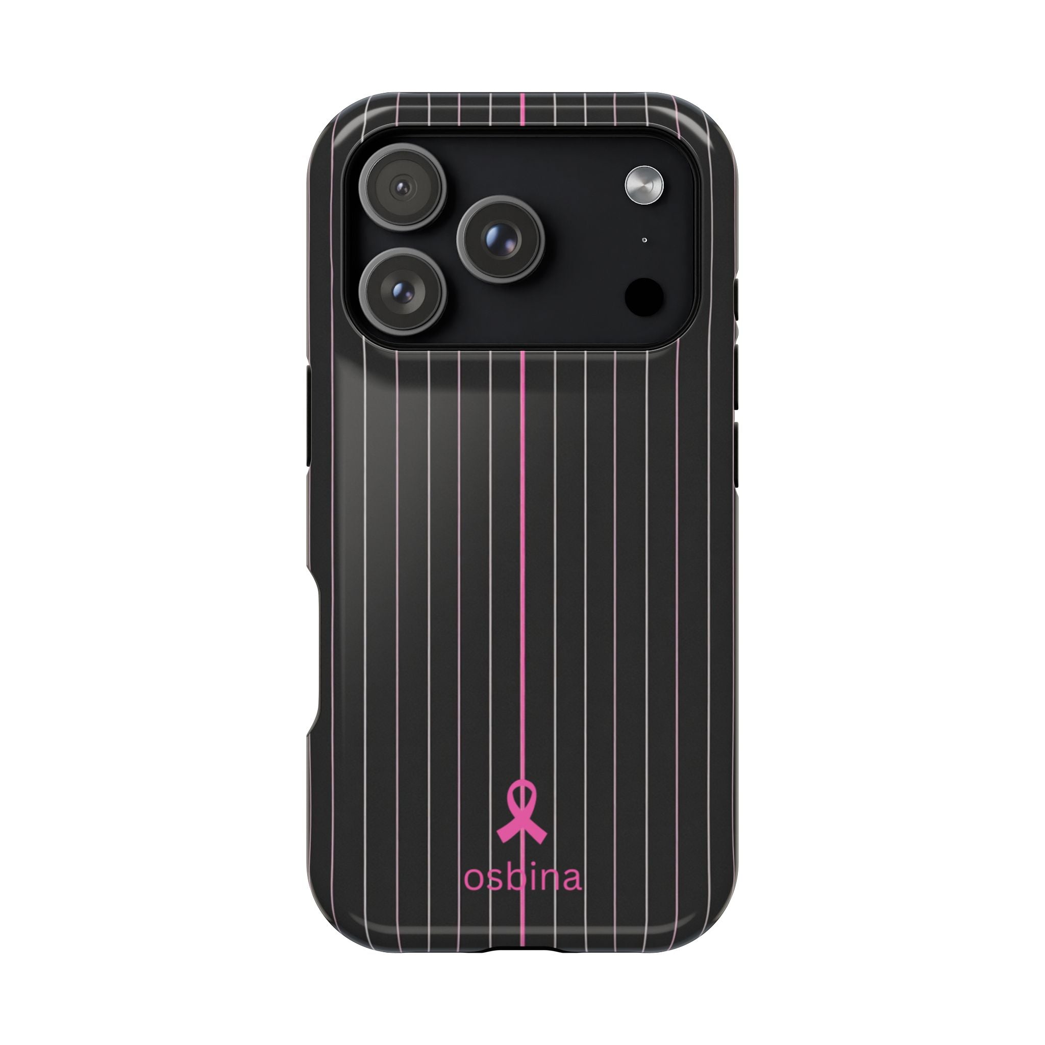 YAYOU The Pink Pinstripe Designer Case | osbina