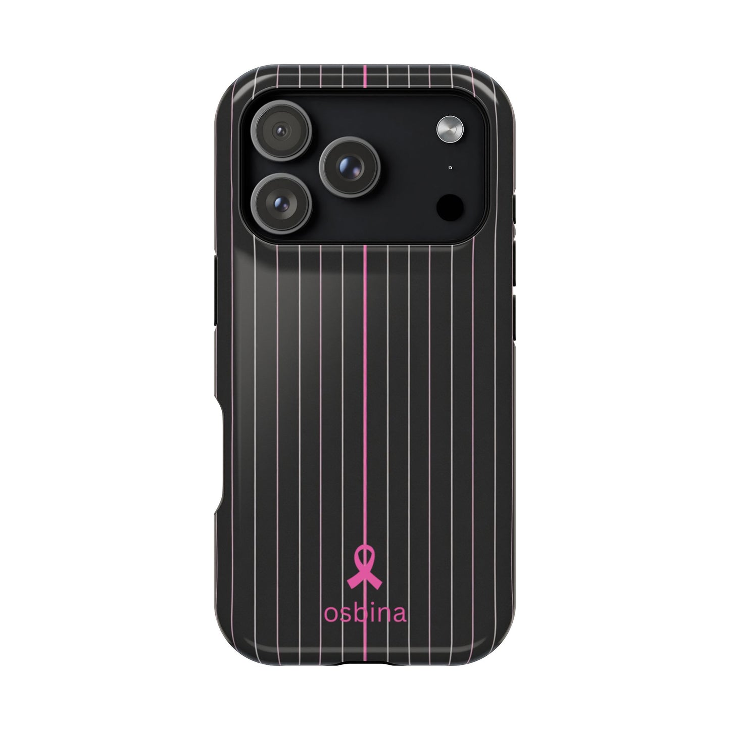 YAYOU The Pink Pinstripe Designer Case | osbina