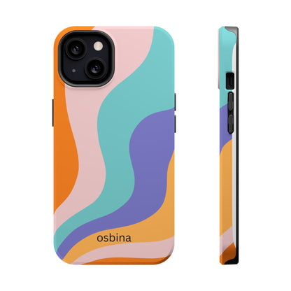 osbina | MagSafe compatible for iPhone | Retro Nouveau Phone Case | Modern Muse Collection
