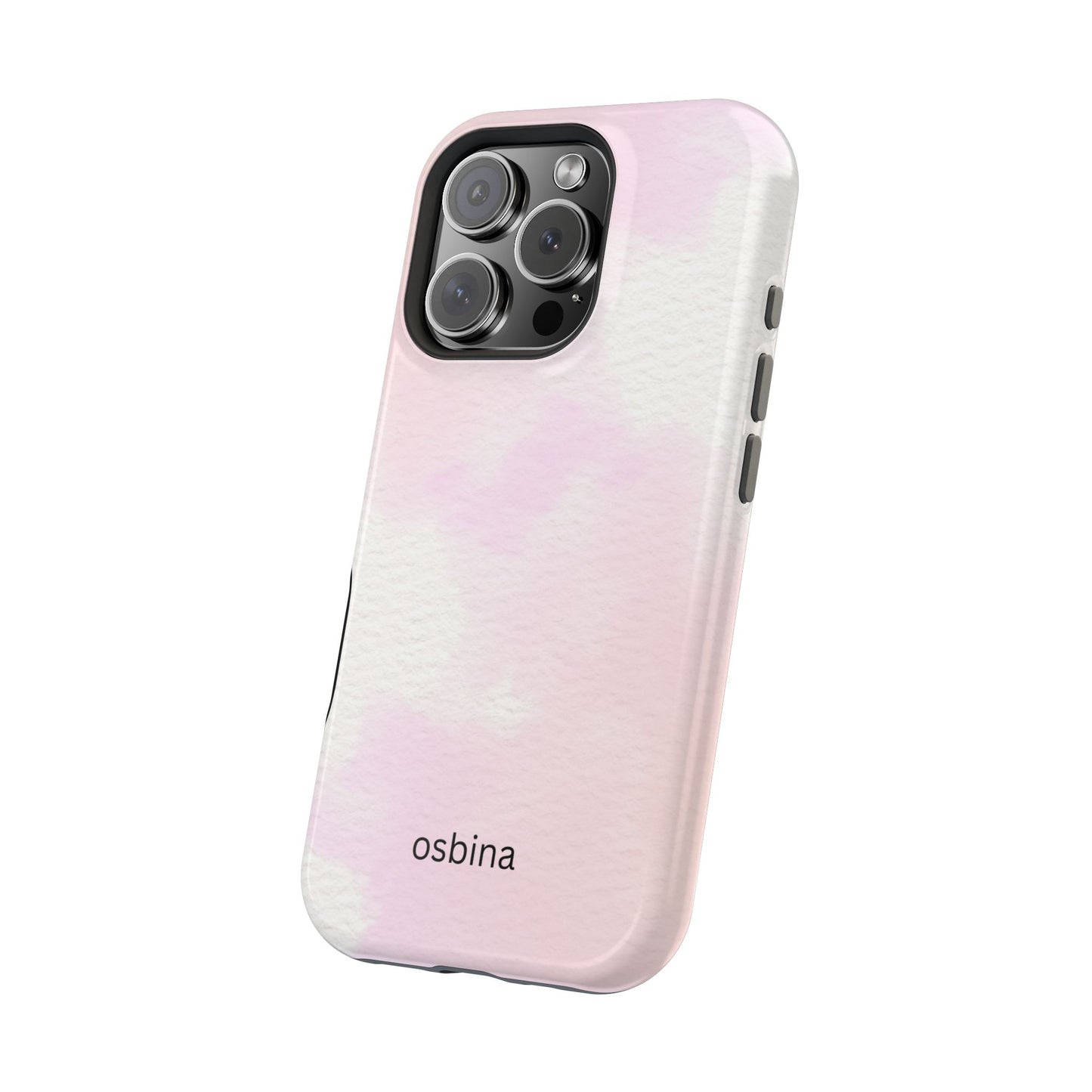 osbina | MagSafe compatible for iPhone | Pink Cotton Cloud Phone Case | Modern Muse Collection
