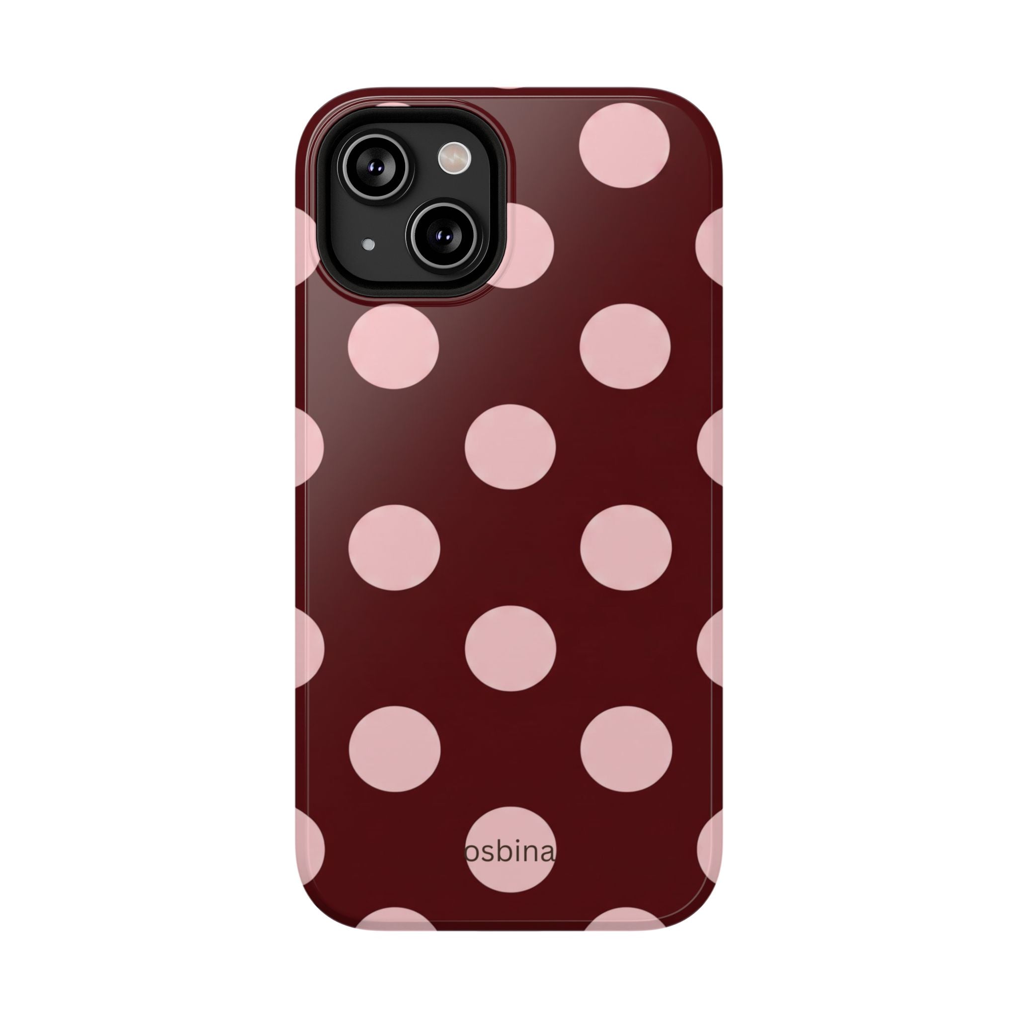 osbina | Oxblood Dot Designer Case