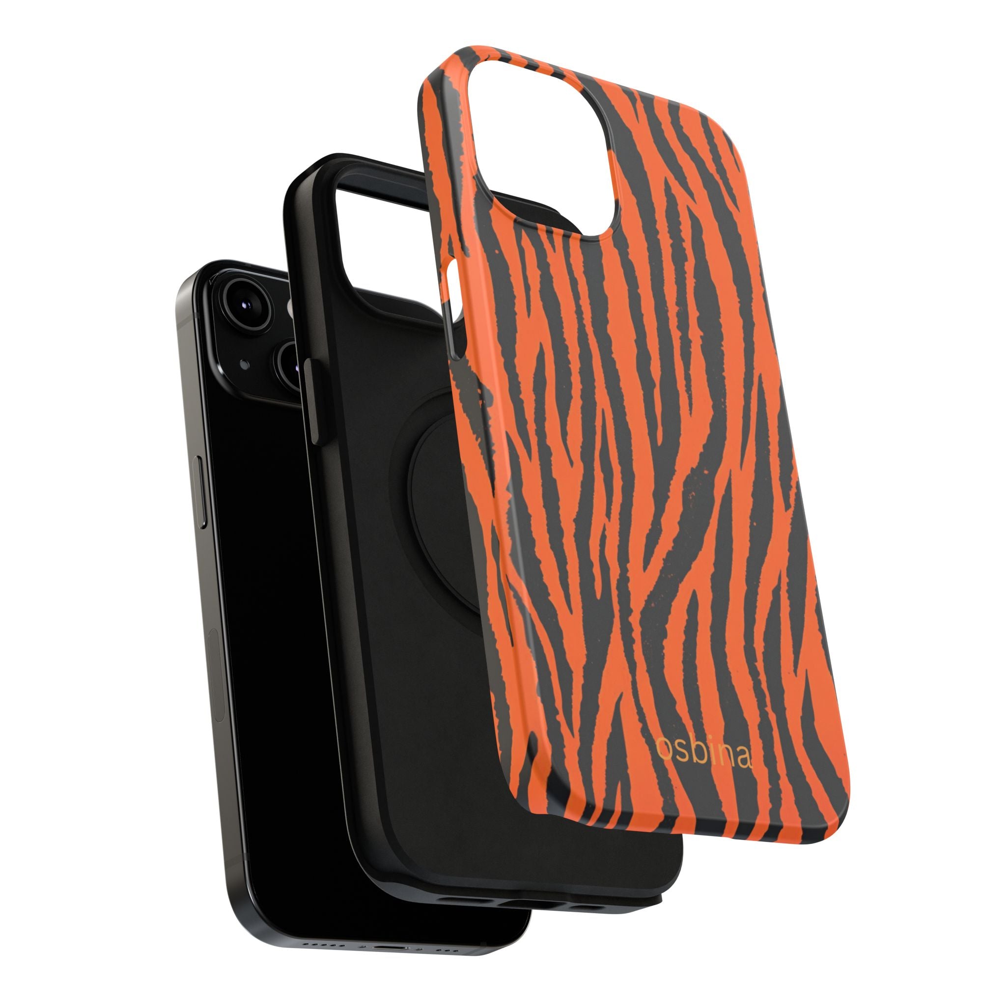 osbina | Tiger, But Make It Chic — The Bengal Stripe Case in Orange + Black | The Season Collective
