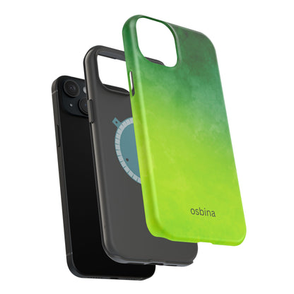osbina | MagSafe compatible for iPhone | The Verde Glow Phone Case | Color Edit Collection