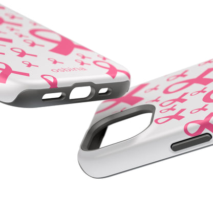 osbina |  MagSafe compatible for iPhone | Limited Edition Strength in Ribbons Case in Light Pink + Soft Pink + Hot Pink | The Pink October Collection | Inspired By