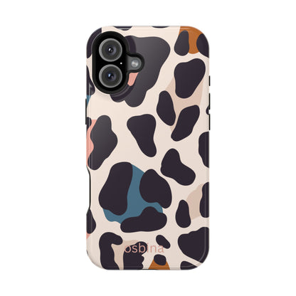 osbina | MagSafe compatible for iPhone | Leopard Luxe Color Pop Leopard Print Phone Case | Modern Muse Collection