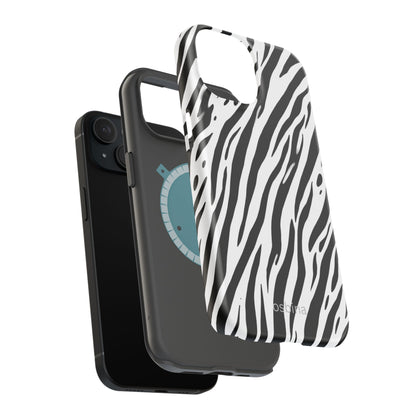 osbina | MagSafe Compatible for iPhone | The Bengal Bold Stripe Case in White + Black | The Season Collective