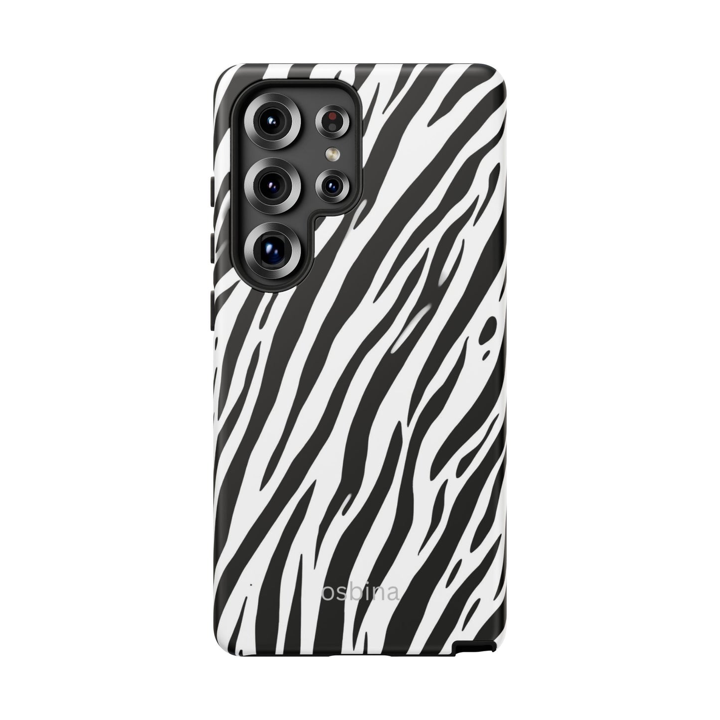 osbina | The Bengal Bold Stripe Case in White + Black | The Season Collective